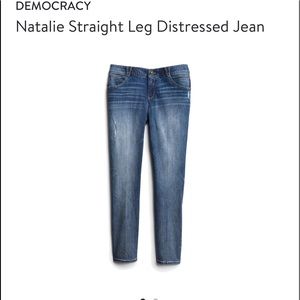 Democracy Natalie straight leg jeans size 16w